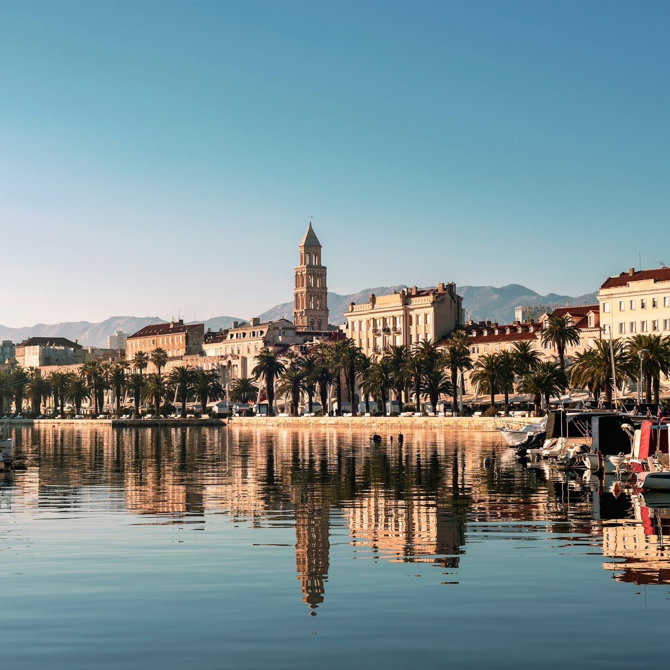Beautiful view of Split city. Dalmatia, Croatia.
