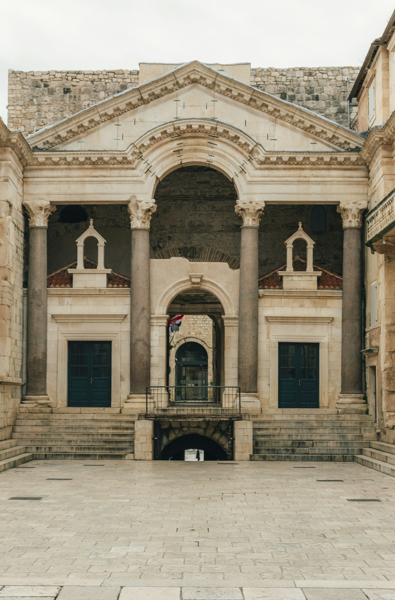 Peristil square at Diocletian palace in Split, Croatia